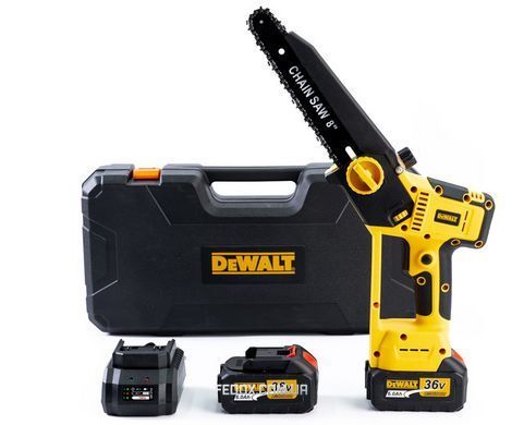 Безщіткова акумуляторна пила DeWalt DCMPS530P2 (36V,6AH) 20 см Мініпила девольт з автоматичним мастилом