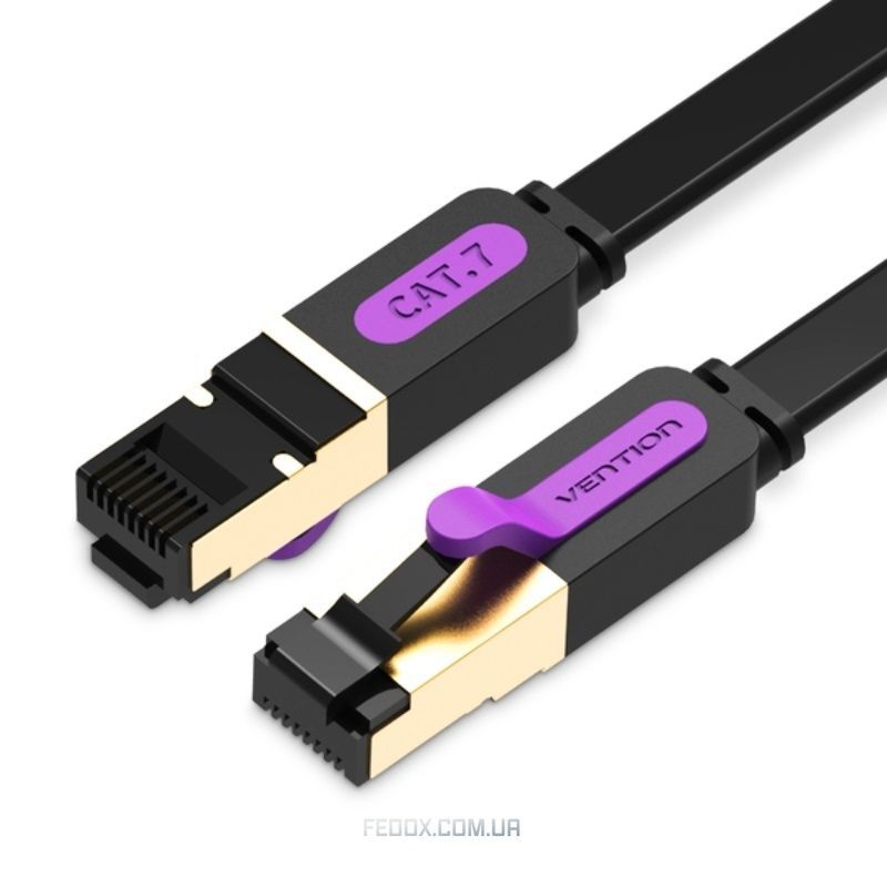 Патч-корд Vention CAT7 SFTP Ethernet, 5 m, Black (ICABJ)