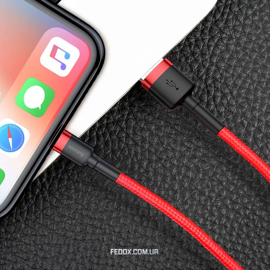 Кабель Baseus Cafule Lightning Cable 2A (3m)