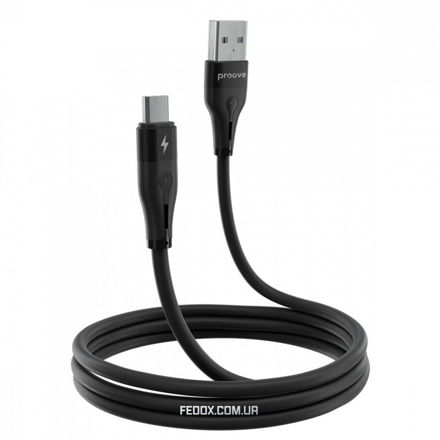 Кабель Proove Soft Silicone Micro USB 2.4A (1m)