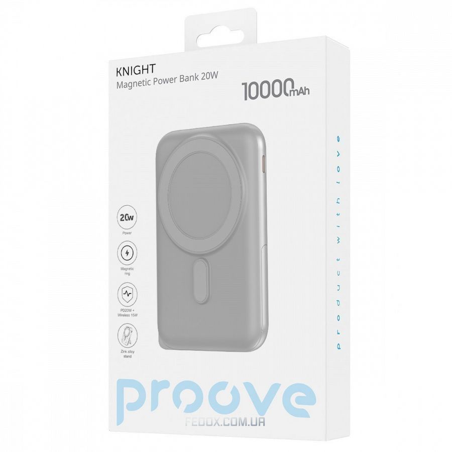 Портативна Батарея Proove Knight 20W 10000mAh beige