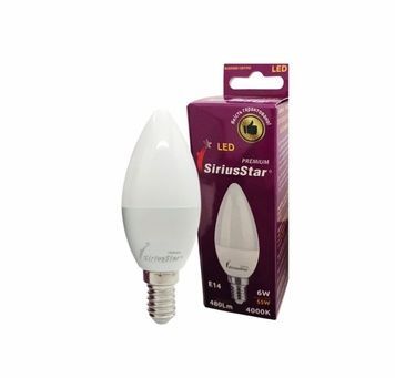 Лампа VALESO SIRIUSSTAR 3204 СА37 6W-4000K-E14