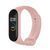 Ремінець Silicone New Xiaomi Mi Band 3/4 pink sand