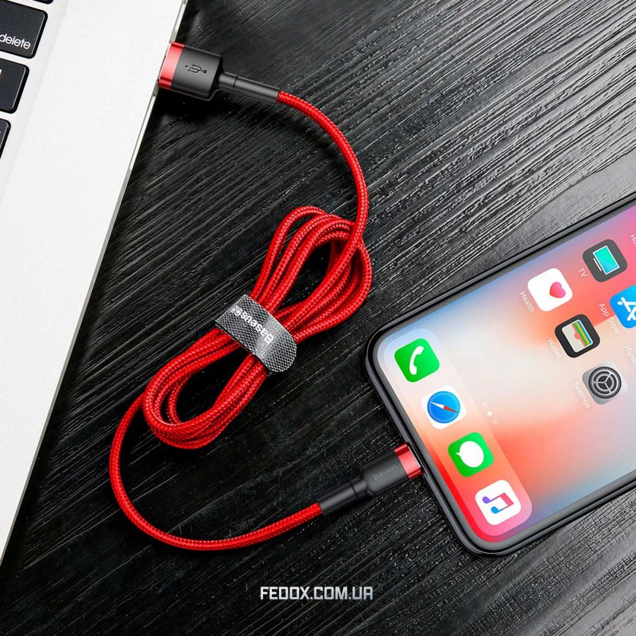 Кабель Baseus Cafule Lightning Cable 2A (3m)