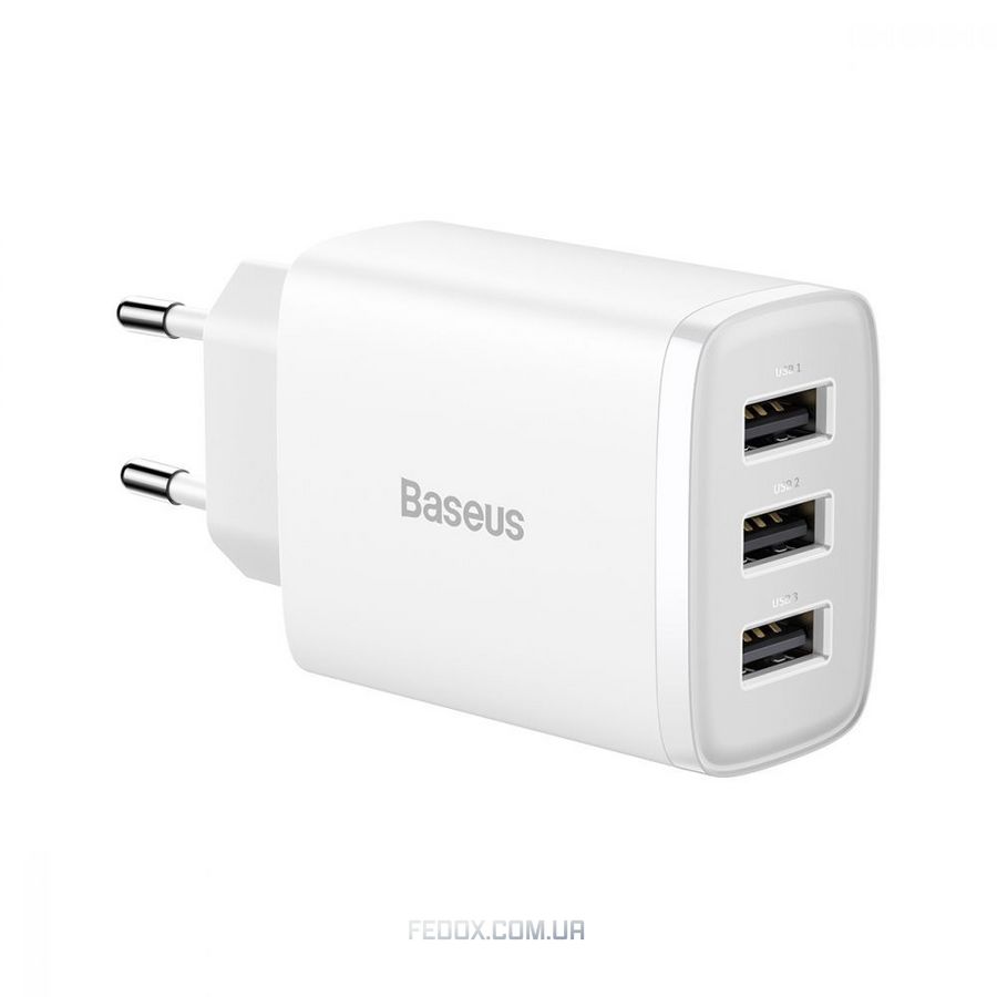 МЗП Baseus Compact 17W (3 USB)