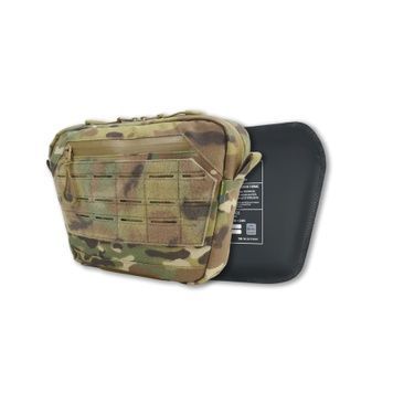 Сумка-напашник M Kiborg з балістичним пакетом 1 клас захисту Militex GU Cordura Multicam