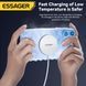 Бездротовий зарядний пристрій Essager Wind 2in1 Wireless Charger 15W White (EWXCX-CF02-Z)