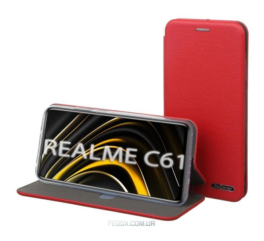 Чехол-книжка BeCover Exclusive для Realme C61 Red (712555)