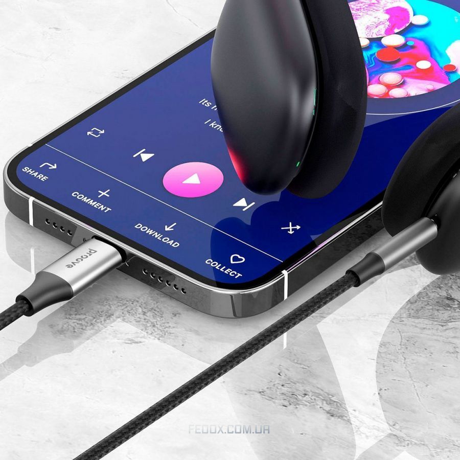 Кабель AUX Proove SoundTrack Lightning to 3.5mm (1m)