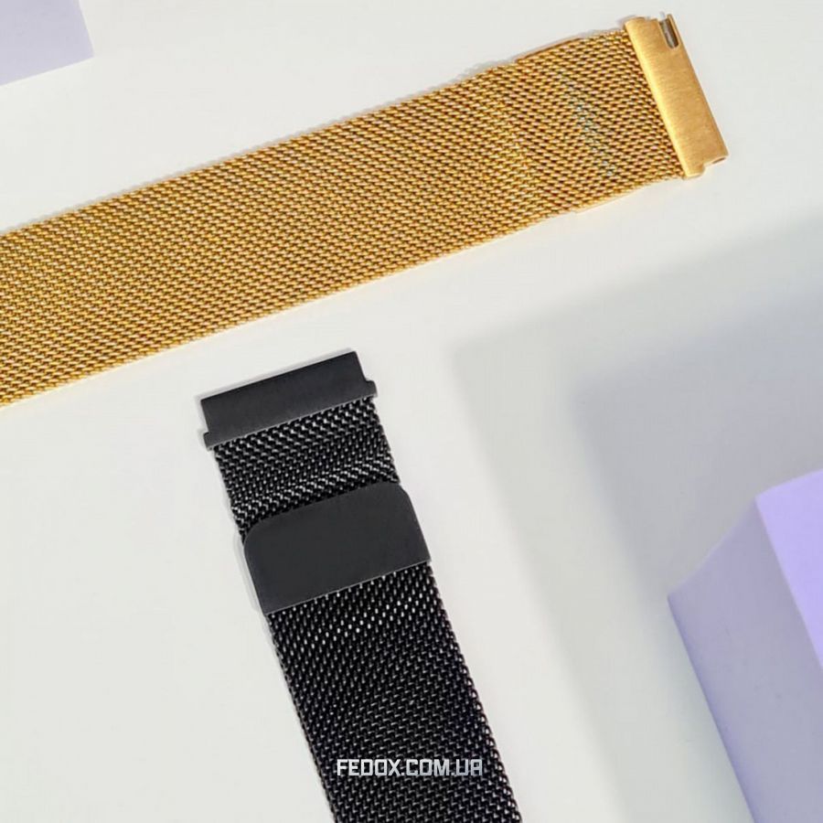 Ремінець Xiaomi Amazfit/Samsung Milanese Loop 22 mm black