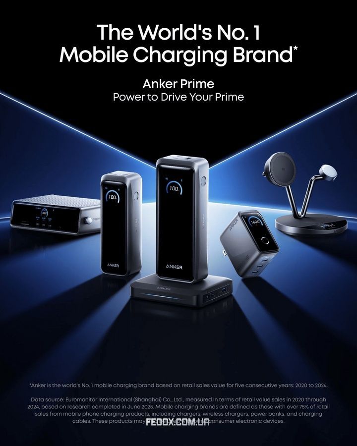 Сетевое зарядное устройство Anker Charging Base for Anker Prime 150W Black (A1903G11)