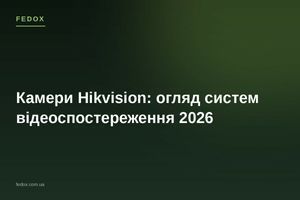 Камери Hikvision: огляд систем відеоспостереження 2026