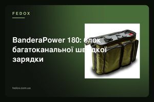 BanderaPower 180: блок багатоканальної швидкої зарядки