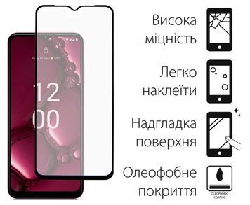 Защитное стекло Dengos для Nokia G42 5G Black Full Glue (TGFG-355)