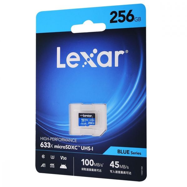 Накопичувач Micro SDXC Card LEXAR 633x (Class 10 UHS-I U3) 256GB