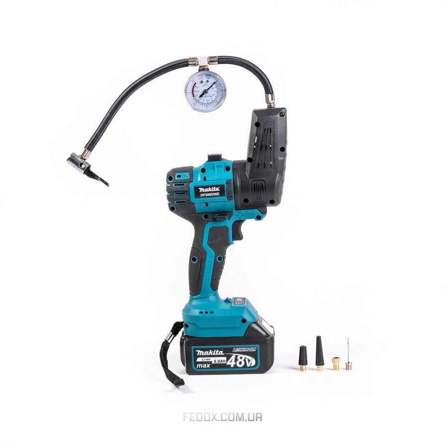 Набір Makita DF500DWE 7в1 мультитул з компресором 48V 6Ah