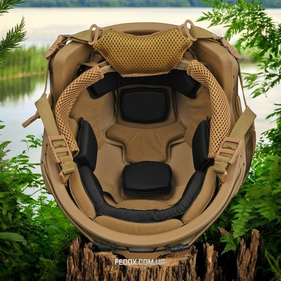 Eclipse GEN 2 Helmet Without Ears. Material UHMWPE Coyote-M NIJ-IIIA
