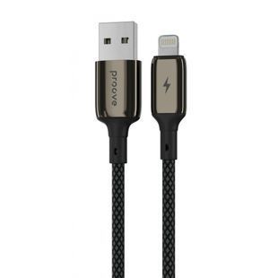 Proove Dense Metal Lightning Cable 2.4A (1m) black