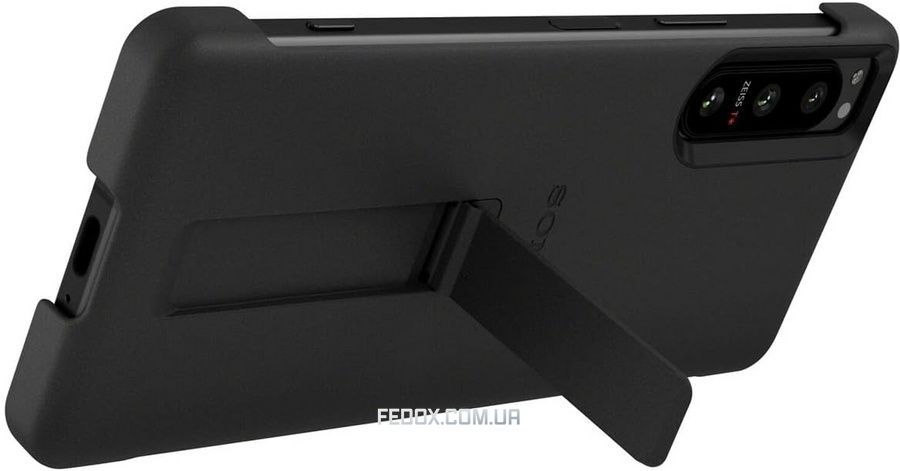 Чохол-накладка Sony Style Cover with Stand для Sony Xperia 5 IV Black (XQZ-CBCQ/BGENG), чорний