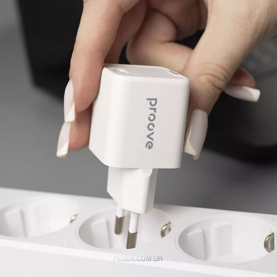 Мережевий зарядний пристрій Proove Pocket GaN 25W White (WCPG25010202)