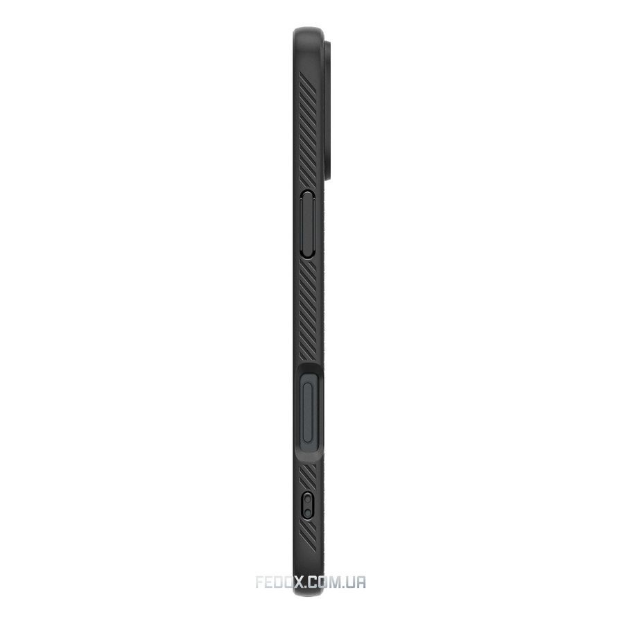 Чохол-накладка Spigen Liquid Air для Apple iPhone 16 Plus Matte Black (ACS08066)