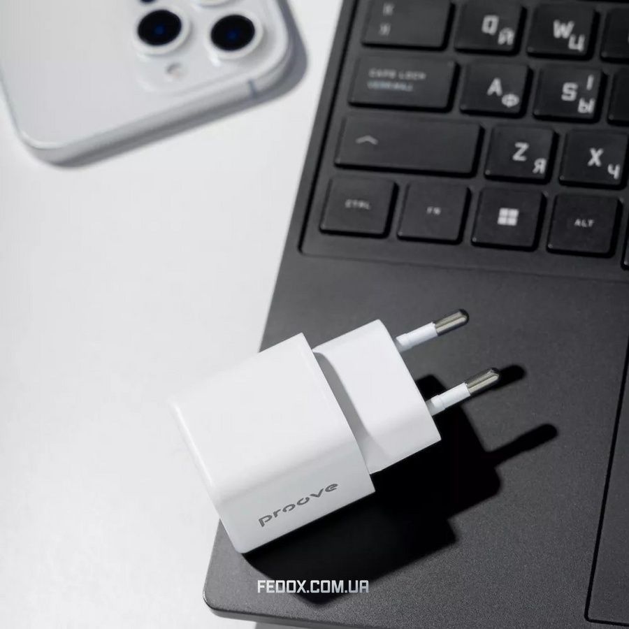 Мережевий зарядний пристрій Proove Pocket GaN 25W White (WCPG25010202)