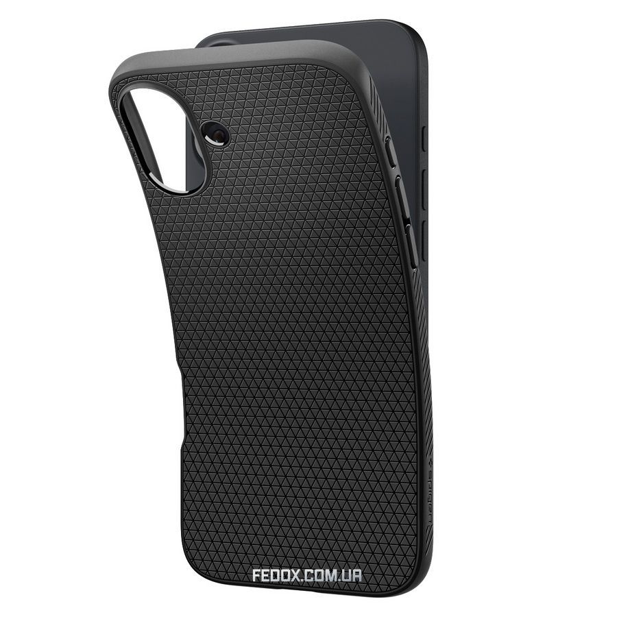 Чохол-накладка Spigen Liquid Air для Apple iPhone 16 Plus Matte Black (ACS08066)