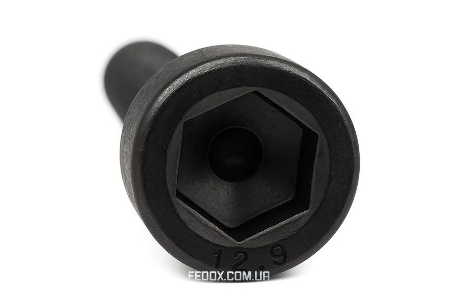 Гвинт, DIN 912, 12.9, повна різьба, без покриття, M5*35, SW4 (уп. 200 шт)