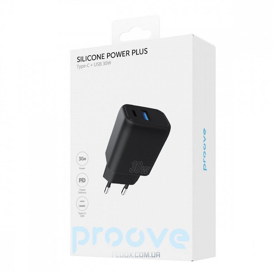 МЗП Proove Silicone Power Plus 30W (Type-C + USB)