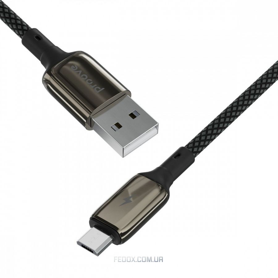 Кабель Proove Dense Metal Micro USB 2.4A (1m)