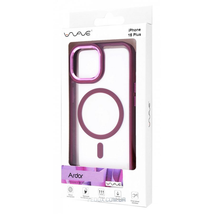 Чехол WAVE Ardor Case с магнитным кольцом для iPhone 15 Plus