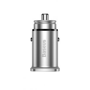 АЗП Baseus Square Metal PD 3.0 QC 4.0+ 30W USB + Type-C серебристый