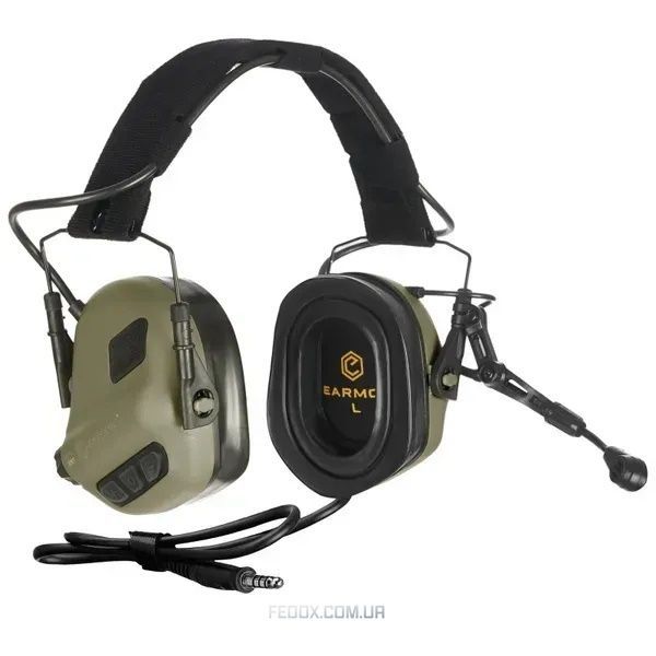 Тактические активные наушники Opsmen Earmor M32 PLUS с гарнитурой для радиосвязи