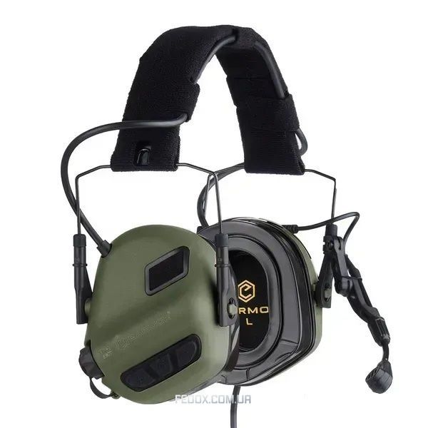 Тактические активные наушники Opsmen Earmor M32 PLUS с гарнитурой для радиосвязи
