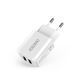 Мережевий зарядний пристрій Choetech (2USBx2A) White (C0030)