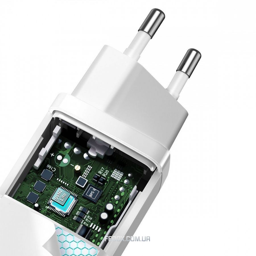 МЗП Baseus GaN2 Lite Quick Charger 65W (1 Type-C + 1 USB)
