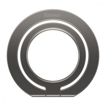 Тримач для смартфона Baseus Halo Series Magnetic Metal Ring Black (PCCH000001)