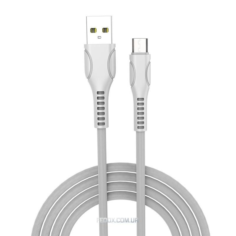 Кабель ColorWay USB - micro USB (M/M), Line-Drawing, 2.4 А, 1 м, White (CW-CBUM028-WH)