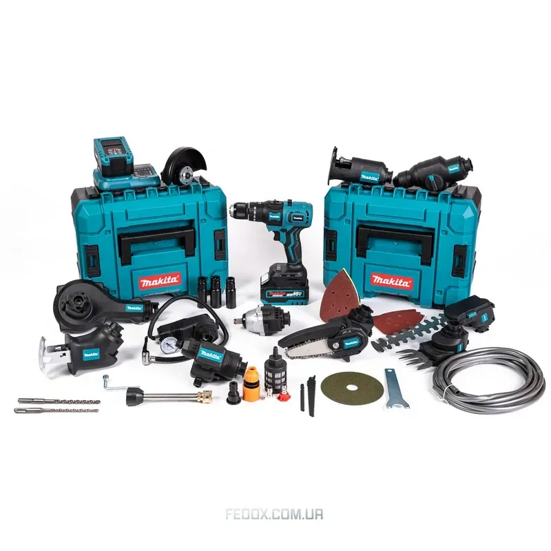 Набір Makita DF700DWE 13в1 48V 6Ah мультитул у двох кейсах