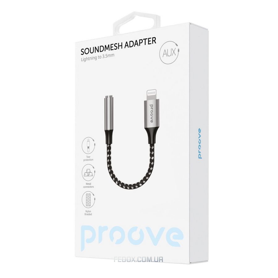 Перехідник AUX Proove SoundMesh Lightning to 3.5mm