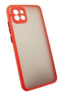 Чохол-накладка Dengos Matt для Samsung Galaxy A03 SM-A035 Red (DG-TPU-MATT-95), Прозорий