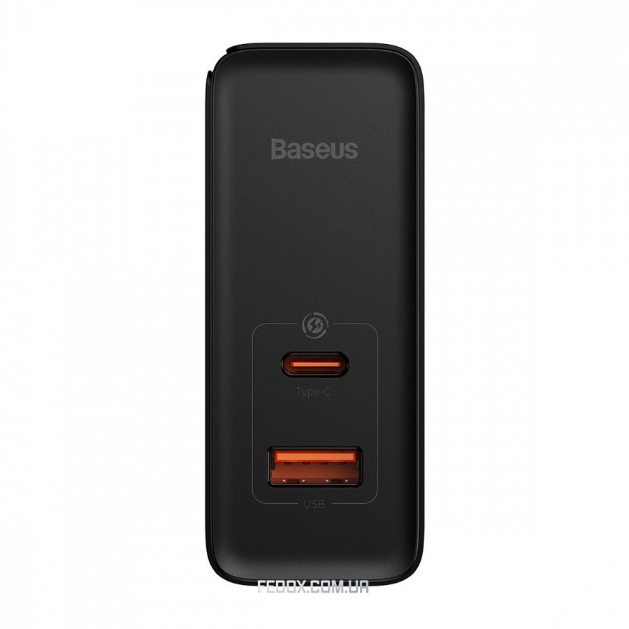 МЗП Baseus GaN5 Pro 100W (Type-C + USB) + Кабель Type-C + Type-C