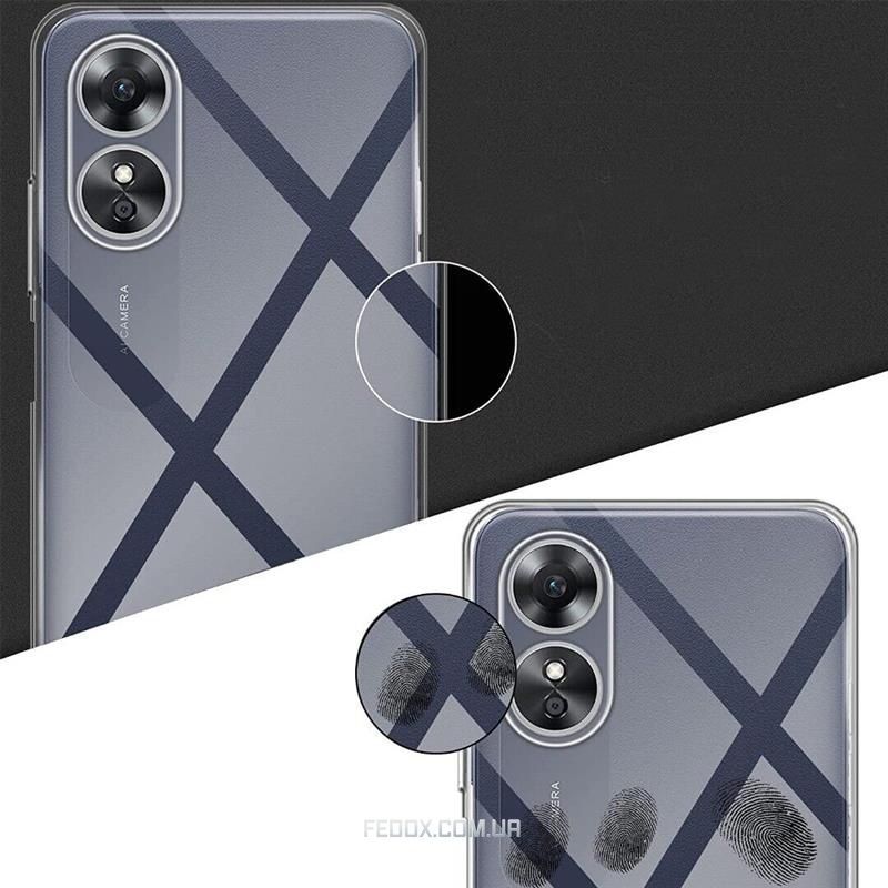Чохол-накладка BeCover для Oppo A17 Transparancy (708650), Прозорий