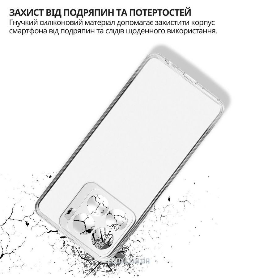 Чохол-накладка BeCover для ZTE Blade A56 Transparancy (714907), Прозорий