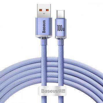 Baseus Crystal Shine Series Fast Charging Type-C 100W (2m) purple