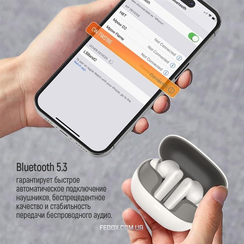 Bluetooth-гарнітура ColorWay Slim TWS-1 Earbuds Long Life Beige (CW-TWS1BE)