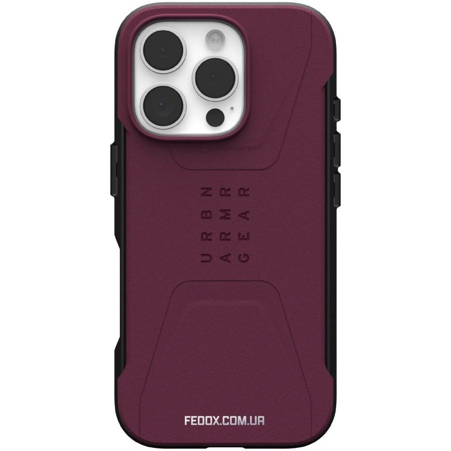 Чехол-накладка Urban Armor Gear Civilian Magsafe для Apple iPhone 16 Pro Bordeaux (114444119049)