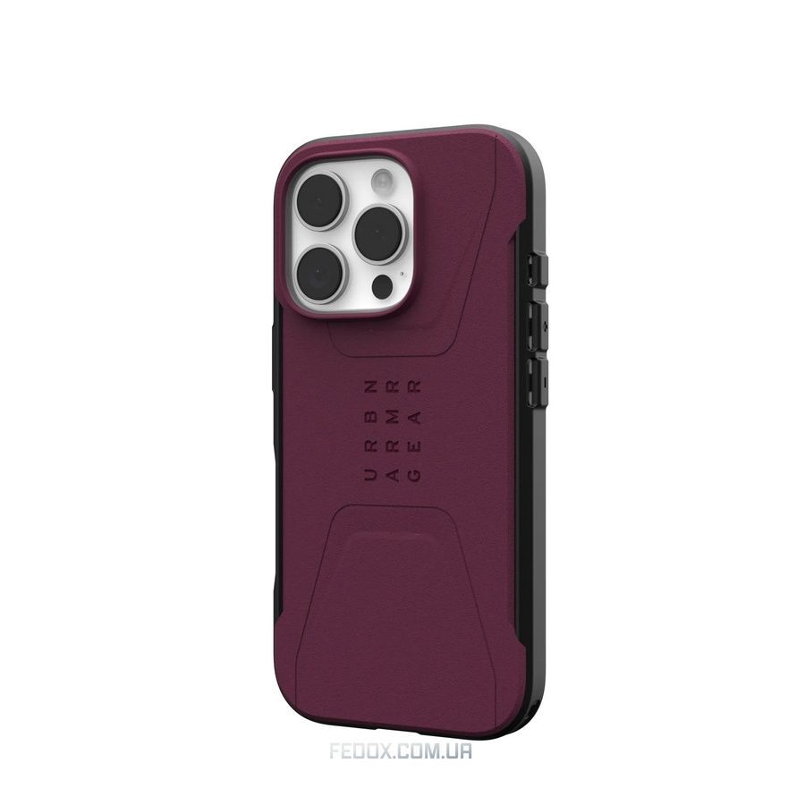 Чехол-накладка Urban Armor Gear Civilian Magsafe для Apple iPhone 16 Pro Bordeaux (114444119049)