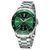 Mechanical Clock NORTH EDGE ANCHOR green