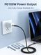 Кабель Cabletime USB Type-C - USB Type-C (M/M) PD 100W, 2 м, Black (CU03L)